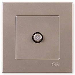 

PnpnElectrıc Gns Eqona Metallic Beige Single Satellite Socket with F Connector (Through-Terminated)