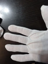 Guantes de trabajo de algodón blanco para hombre, manoplas para manos secas, guantes de SPA con película de manejo, guantes de inspección de ceremonia, guantes de tela, guantes de moneda