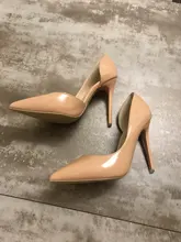 Zapatos de tacón alto para mujer, calzado elegante de charol con punta en pico, para oficina, primavera y verano, zapatos de novia, novedad de 2019