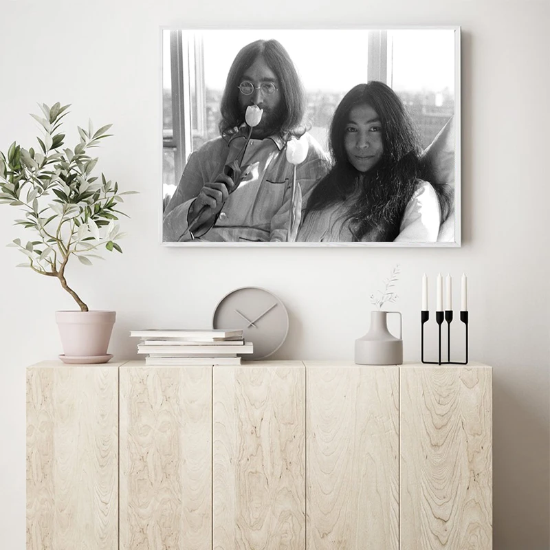 John Lennon Yoko Ono Flower Power Prints