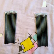 20 piezas bolígrafo borrable recargable 0,35mm azul/negro tinta magia bolígrafo borrable recargable estudiantes de escritura de regalo de pluma artículos de papelería para estudiantes