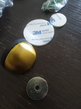 NAIERDI-Tope de puerta magnético de goma de acero inoxidable, soportes de puerta ocultos con antiperforación pegatina, sin clavos montados en el suelo, modelo DS-09