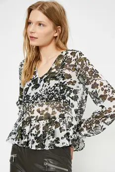 

Koton Women Green Print Blouse 0 YAK68979PW