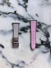 Correa de cuero de alta calidad para iWatch 40mm 44mm, correa de una sola vuelta para Apple watch 42mm 38mm Series 1 2 3 4 5 6 se