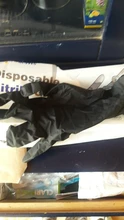 Guantes de nitrilo negro 100 unids/lote comida grado impermeable alergia libre desechable seguridad sintético guantes de nitrilo