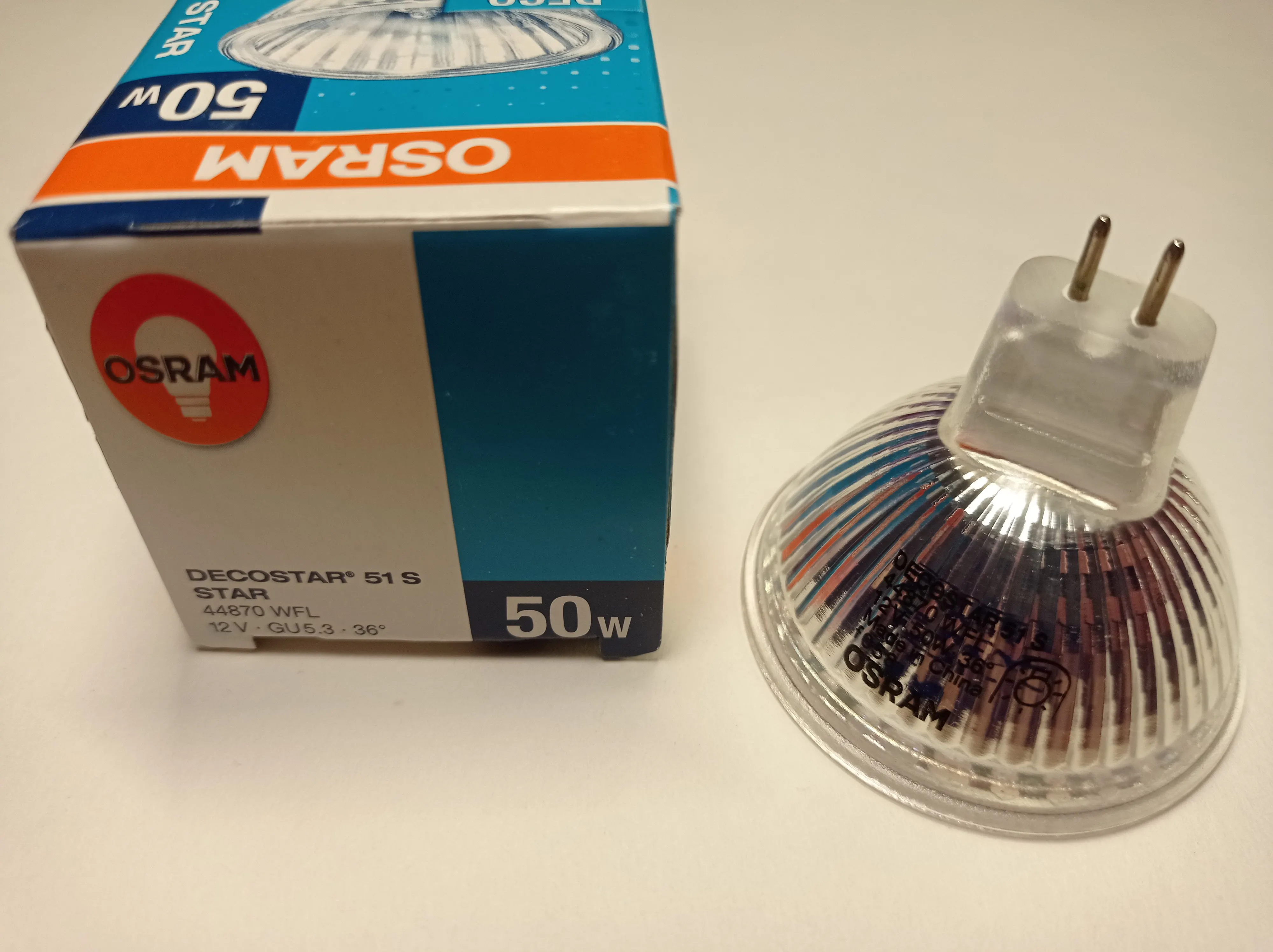 OSRAM 44870 12V 50W GU5.3 WFL 36° DECOSTAR 51 S STANDART - лампа галогенная 4050300272795 4008321279811 |