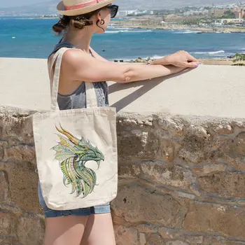 

Angemiel Bag Green Dragon Cloth Bag