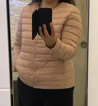 Chaqueta ultraligera para mujer, Parka portátil de tela mate, informal, plumón de pato, cálida, ligera