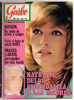 

Magazine Garbo N ° 928 - 16-12-1970 - Hussein July Nuñez, Onassis And Jackie, Nathalie Delon