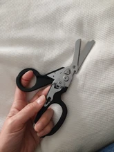 Raptor-Tijeras multifuncionales con respuesta de emergencia, con cortador de Correa y interruptor de vidrio con funda Compatible con MOLLE