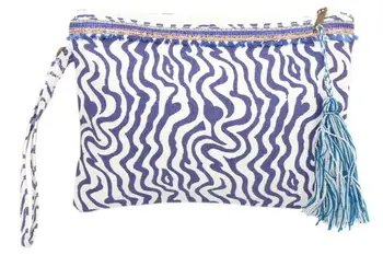 

Cosmetic Bag with decorative trim