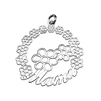

Pendant 925 Sterling silver m mom 46mm. Big Flower wide 43mm.