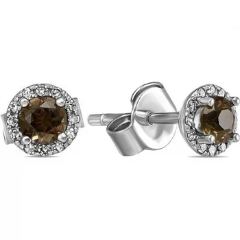 

Lucas gold Red Gold quartz diamond earrings