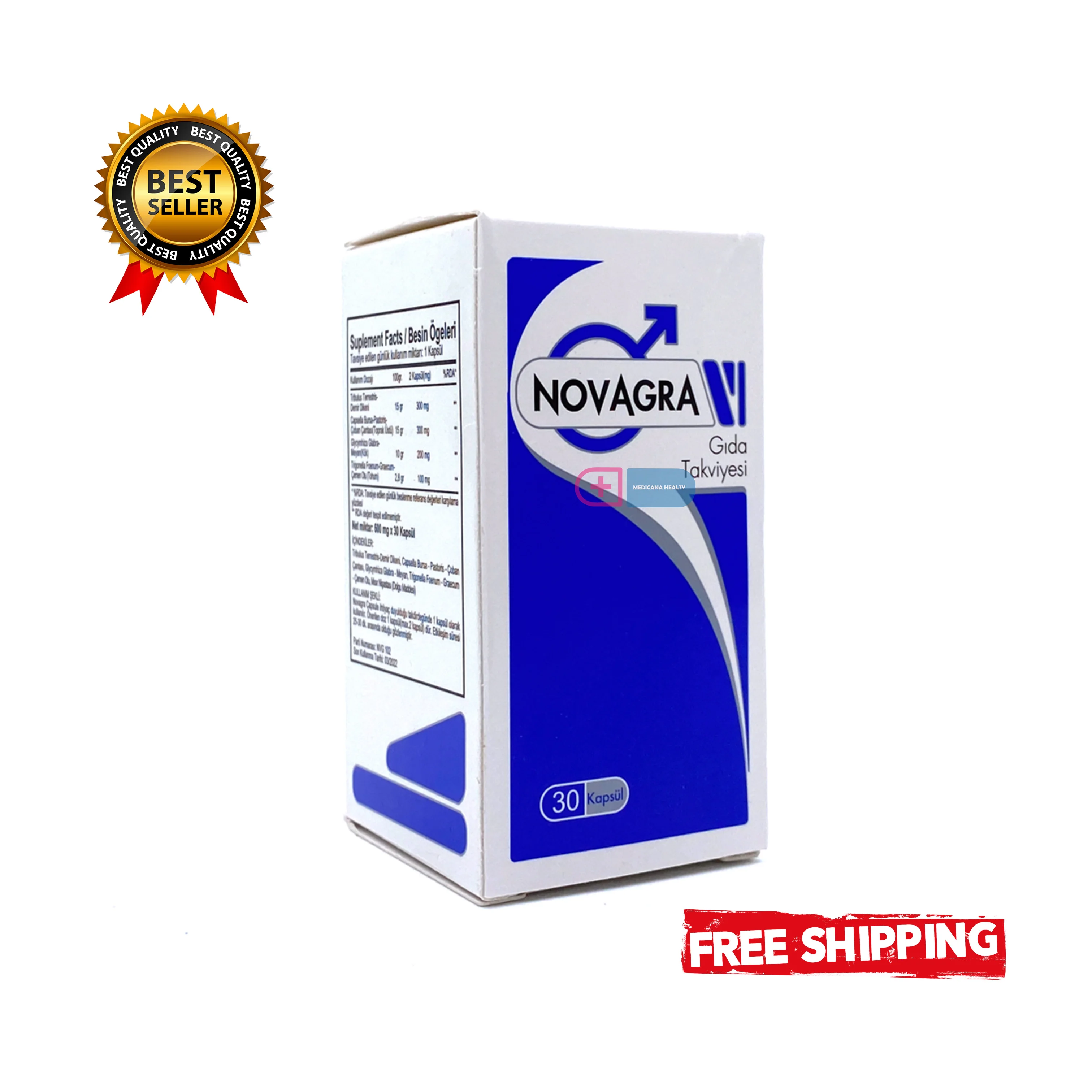 Natural NOVAGRA RETARD AND HARDENER CAPSULE FOR