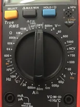 UNI-T-multímetro Digital UNI T, valores eficaces verdaderos UT890C UT890D + rango Manual AC DC, probador de temperatura de capacitancia, retroiluminación