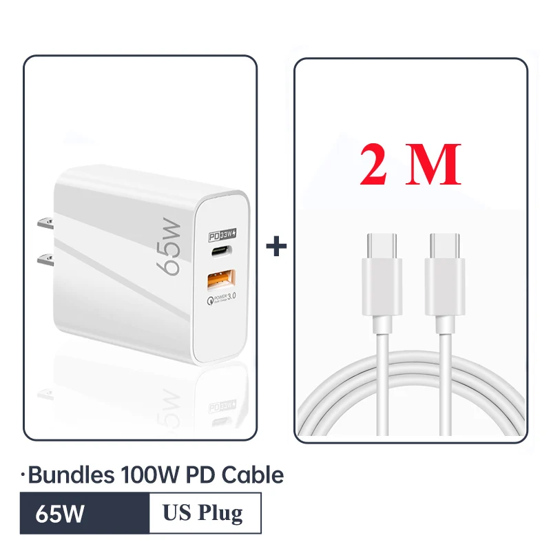 usb triple socket GaN 65W USB C Charger PD Quick Charge 4.0 3.0 Support PD3.0 USB C Type C Fast Phone Charger For iPhone 13 12 Pro Max Macbook air usb quick charge Chargers