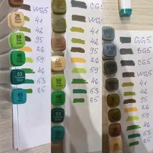 Rotuladores de Arte de doble punta, 12/48/80 colores, dibujo de acuarela, pintura, bolígrafos de alcohol para artista, marcadores para Manga, suministros escolares