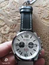 CURREN – reloj de pulsera deportivo para hombre, a prueba de agua, de cuarzo, militar, de cuero genuino, masculino