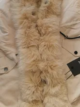 BLUENESSFAIR-Chaqueta larga impermeable de invierno para mujer, abrigo de piel de zorro y mapache Natural, ropa de calle extraíble, 2020