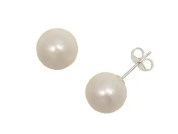 

Sterling silver earrings with 10mm esferic cultured pearl