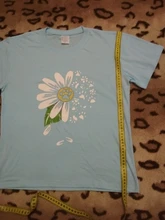 Daisy Bear Paw Print T-shirts Women Summer Graphic Tee Aesthetic Shirts for Women Casual