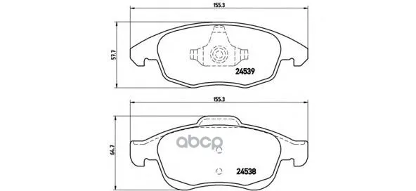Колодки Тормозные Citroen Berlingo 08-/C4 06-/Partner 08- Передние Brembo P61083 Brembo арт. P61083