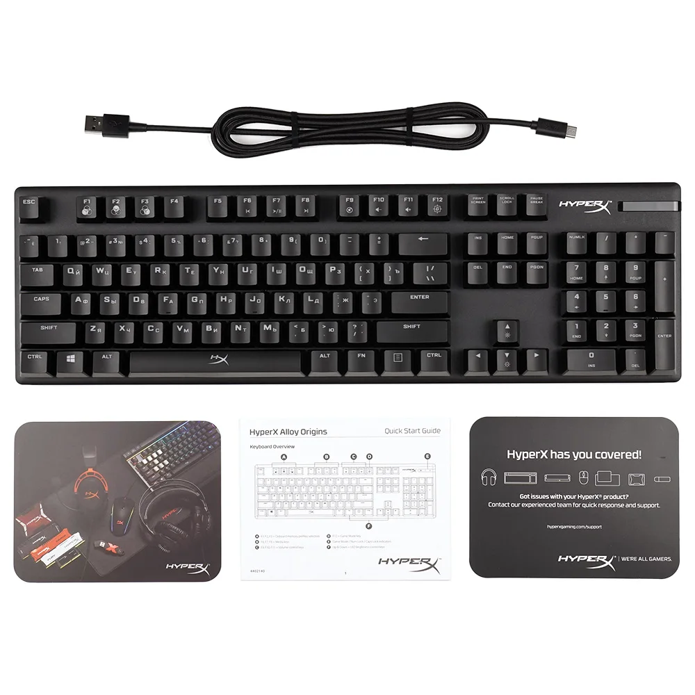 Игровая клавиатура HyperX Alloy Origins Red Switch (HX KB6RDX RU)|Клавиатуры| |