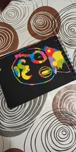 Drawing-Book Sketchbook Paper Scratch Note Color-Random Children Graffiti DIY Coils Dazzle