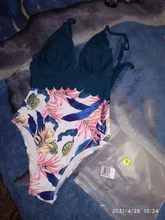 Bañador de una pieza con volantes para mujer, traje de baño Sexy con estampado de hojas, cuello de pico profundo, traje de baño ajustable con Espalda descubierta, ropa de playa de talla grande 2020