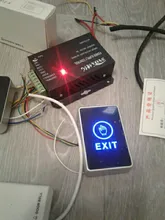 Interruptor de apertura de botón de salida de puerta, sin COM, NC, sistema de Control de acceso de luz LED para puerta de entrada, táctil abierto