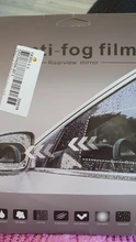 parasol coche parabrisas delantero 4 Uds suave niebla coche de la película trasera película protectora para espejo ventana claro impermeable protector para espejo retrovisor Anti-glare película transparente