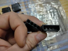 Conector de alimentación Molex de repuesto, 4 pines, macho y hembra, negro y transparente, con terminales, 10 juegos