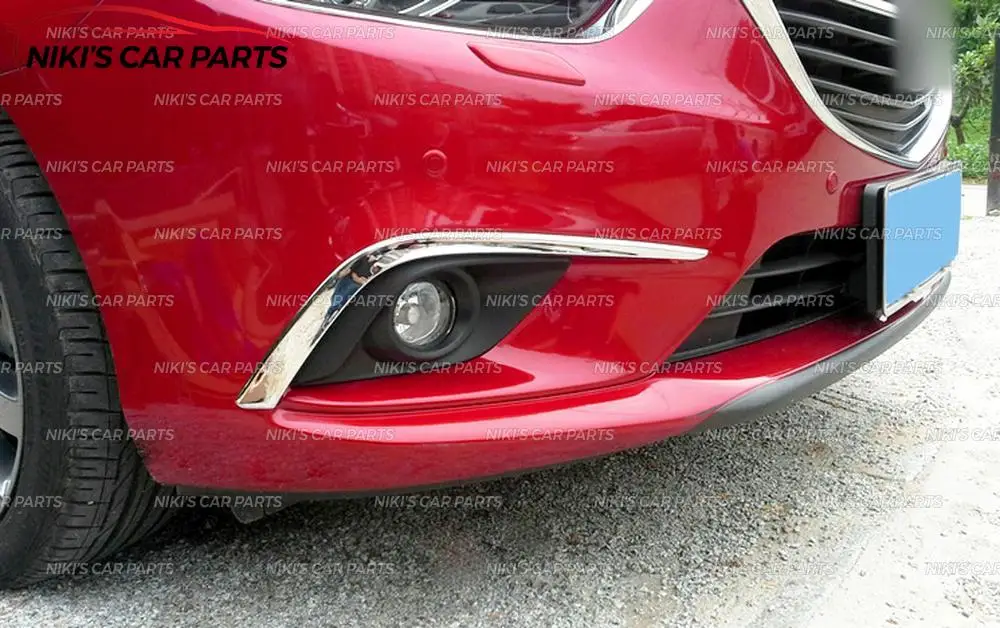 Накладки на противотуманные фары для Mazda 6 2013- ABS пластик хром 2 шт. литье украшение Тюнинг Автомобиля