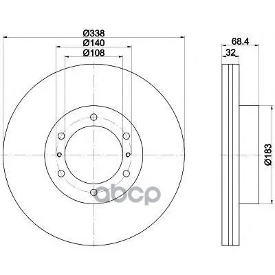 Диск Тормозной Toyota Land Cruiser 150(Kdj15_, Grj15_),Land Cruiser Prado(Kdj15_, Grj15_) Перед Textar арт. 92223903