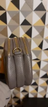 Bandolera de cuero auténtico de mano de alta calidad para mujer, bolso de mano de estilo de moda, tendencia, bandolera de doble uso, bolsa de ocio