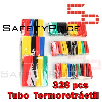 

328Pcs assorted color thermal insulation tube for cables 8 measurements