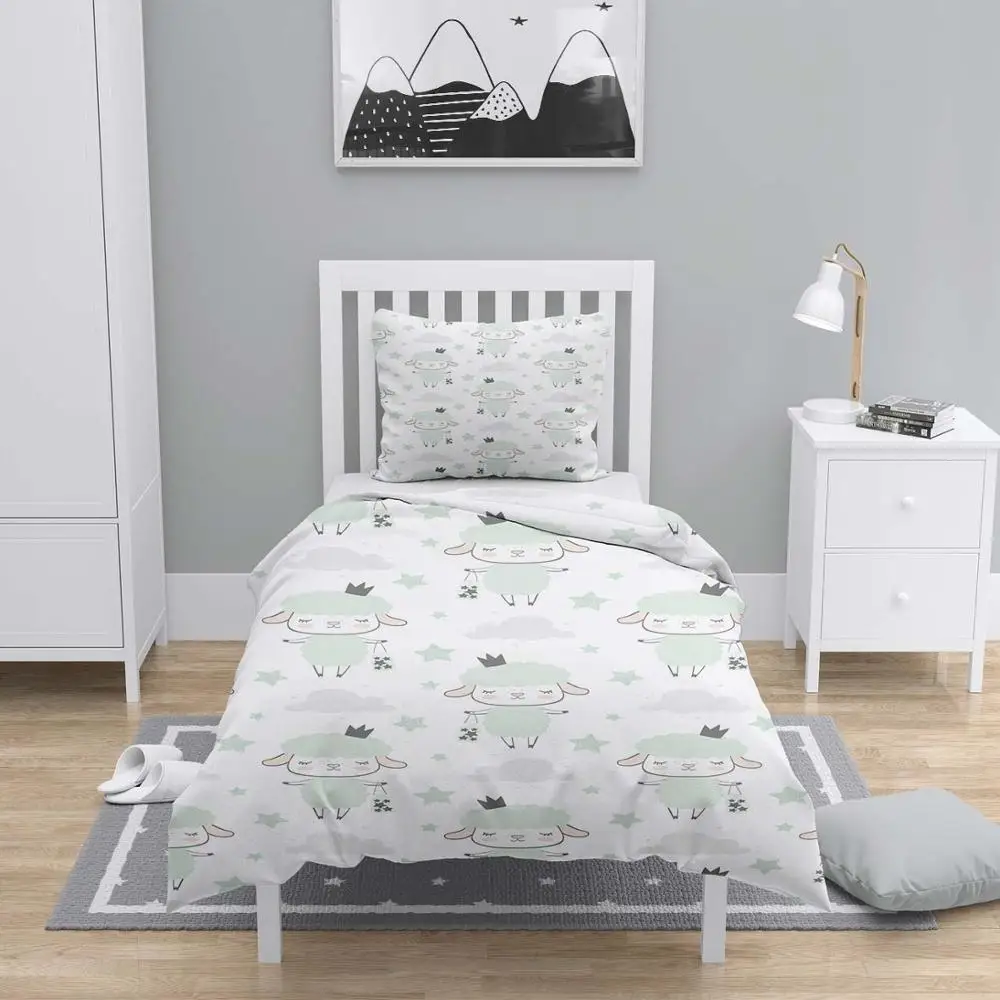 #^Special Price Else 4 Pcs Gray White Little Lambs Designs 3D Print Cotton Satin Chidren Kids Duvet Cover Bedding Set Pillow Case Bed Sheet #^Special Price Else 4 Pcs Gray White Little Lambs Designs 3D Print Cotton Satin Chidren Kids Duvet Cover Bedding Set Pillow Case Bed Sheet