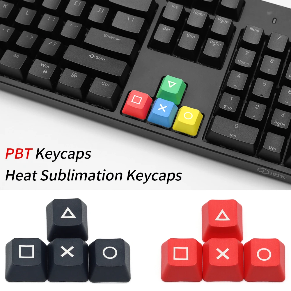 4pcs/set Mechanical keyboard PBT Keycaps Opaque Height OEM Profile PSP Direction Arrows Supplementary Keys Keycaps for Keyboard best computer keyboard