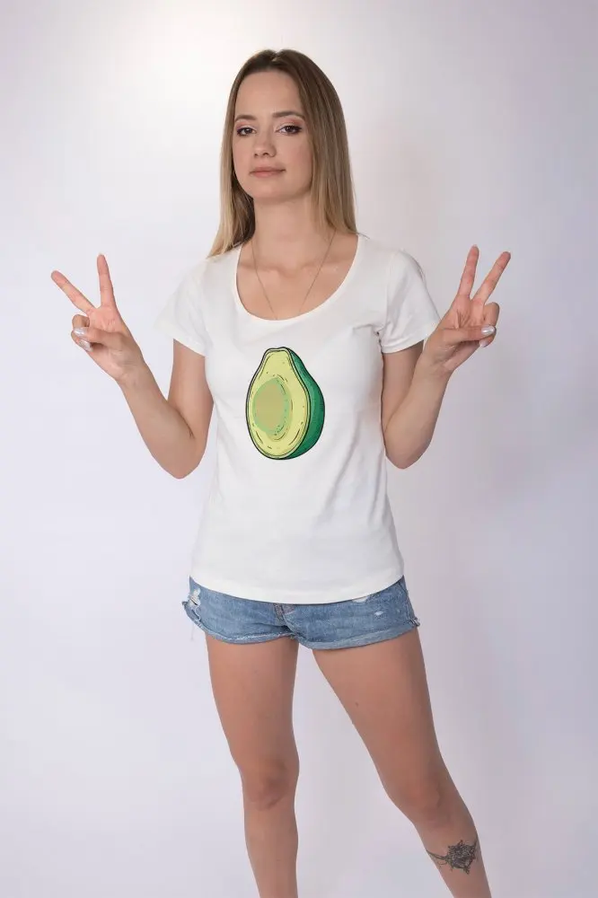 Angemiel Wear Dear The Boiler Avacado хлопковая белая футболка &quotВлюбленные&quot | Женская одежда