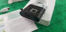 KERUI, candado inteligente de huella digital con carga USB resistente al agua, candado con huella dactilar de 0,1 segundos, candado portátil antirrobo con huella dactilar