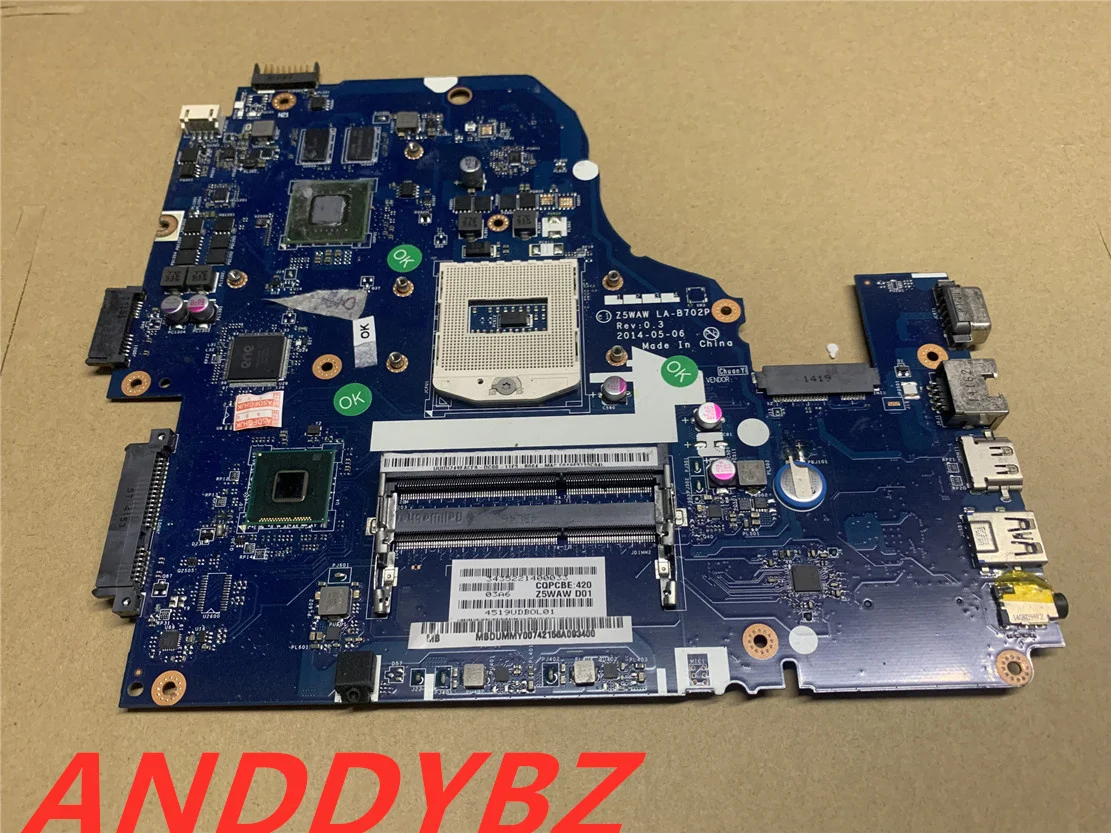 Z5WAW LA-B702P NBMQ011001 для ноутбука Acer aspire E5-572G материнская плата NB. MQ011.001 mbпельmy007 |