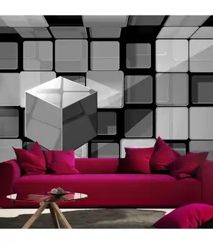 

Photo Mural-gray Rubik cube