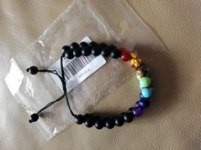 7 Chakra de roca de Lava pulsera de 8mm de doble capa fila ajustable Unisex piedra de Yoga sanación energética pulseras de piedra regalo de Navidad