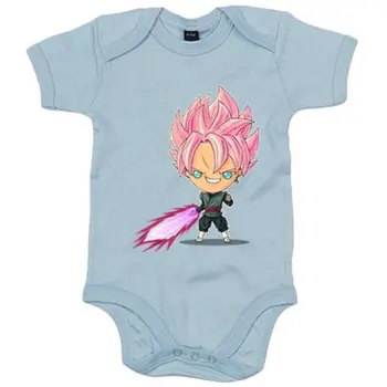 

Baby bodysuit Chibi Kawaii Black Goku Rose spoof Dragon Ball