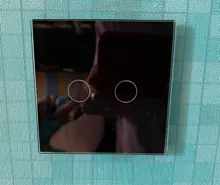 Glass-Panel Switch Power-Sensor Wall Crystal Livolo Eu Led-Backlight 2-Gang 7colors Standard