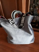 Bolso de mano de gran capacidad a la moda para mujer, bolsos de hombro tipo bandolera con diseño de Letras a la moda, informal, grande