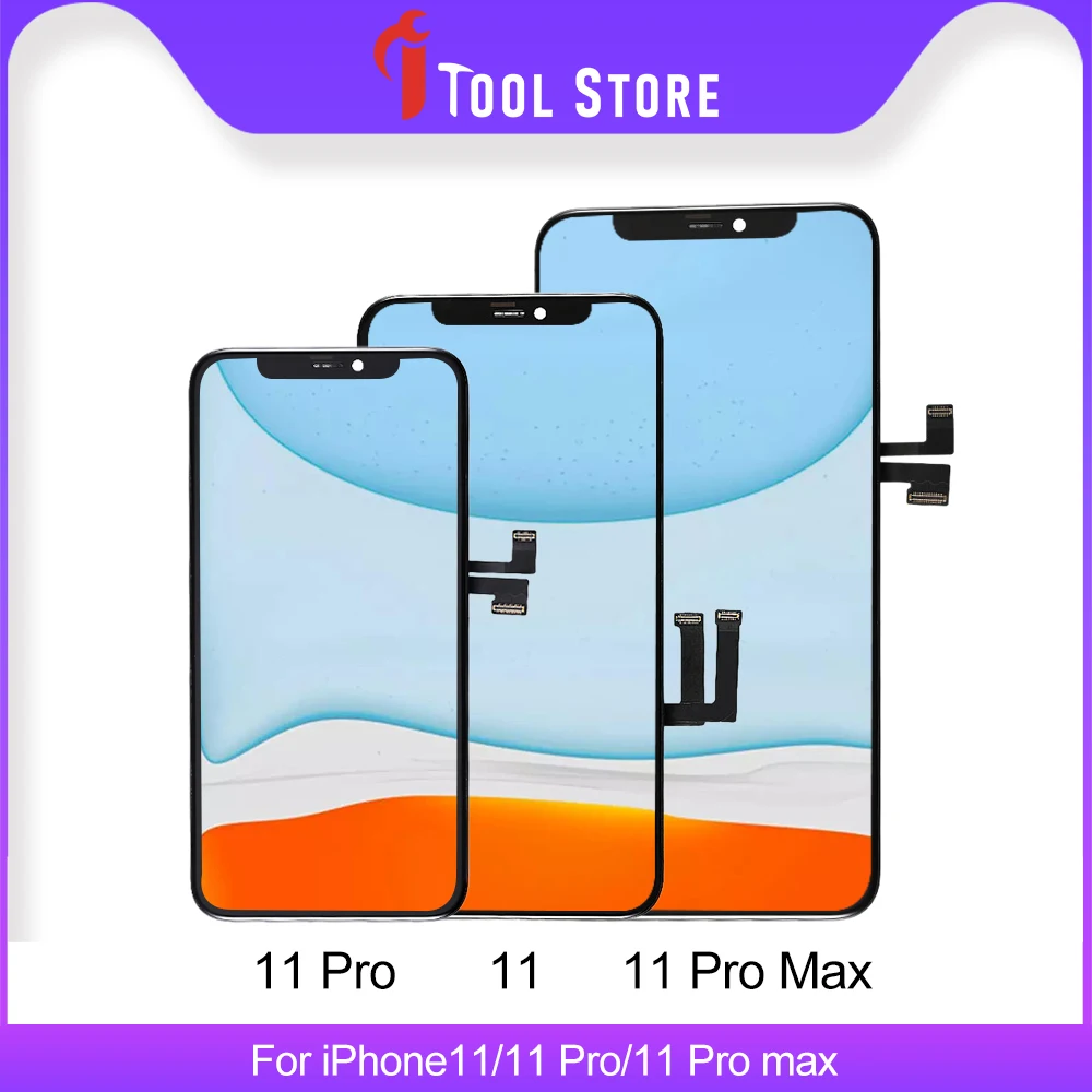 

100% OEM For iPhone 11 11Pro 11Pro Max LCD Touch Screen OLED Display With 3D Force Touch Full Assembly Replacement No Dead Pixel