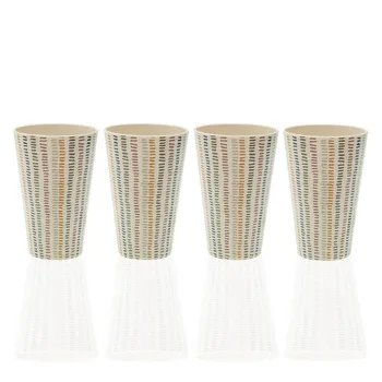 

Set of glasses Corduroy Bamboo Fibre (8,3 x 13 x 8,3 cm) (4 pcs)