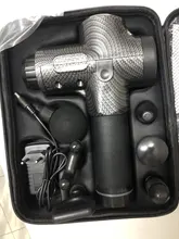 Pantalla LCD eléctrica masaje muscular arma 30 engranajes Fascia de tejido profundo masajeador cuello cuerpo atrás relajación dolor alivio Fitness relajarse