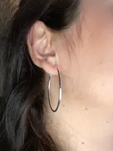 Personalidad hipérbole 925 de plata esterlina Simple liso círculo Pendientes para mujeres de plata de ley 2020-de plata-joyería de Pendientes de botón Pendientes